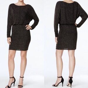 Jessica Howard Silver Long Sleeve Dress